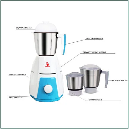 DELUXE 750W. 3JAR MIXER GRINDER - Image 2