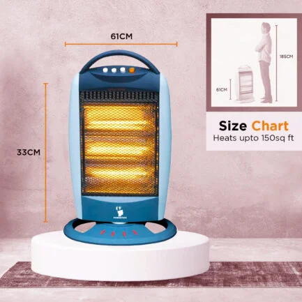 MAC-4 HEATER 1200 Watt. HALOGEN HEATER (CARBON ROD) - Image 4