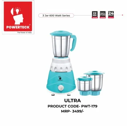 ULTRA 600W. 3JAR MIXER GRINDER - Image 2